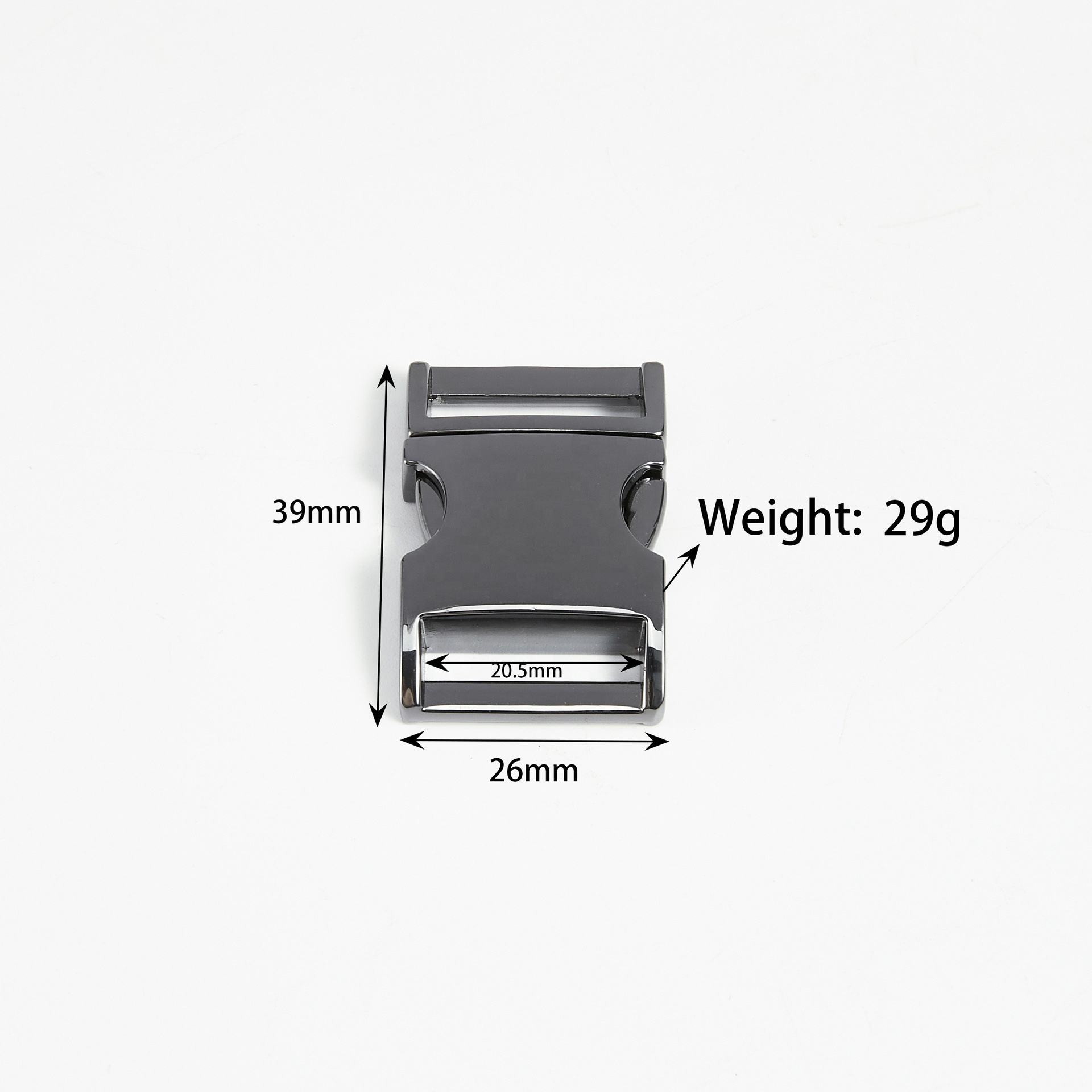 Metal Multi-purpose Buckle Chrome Plated
