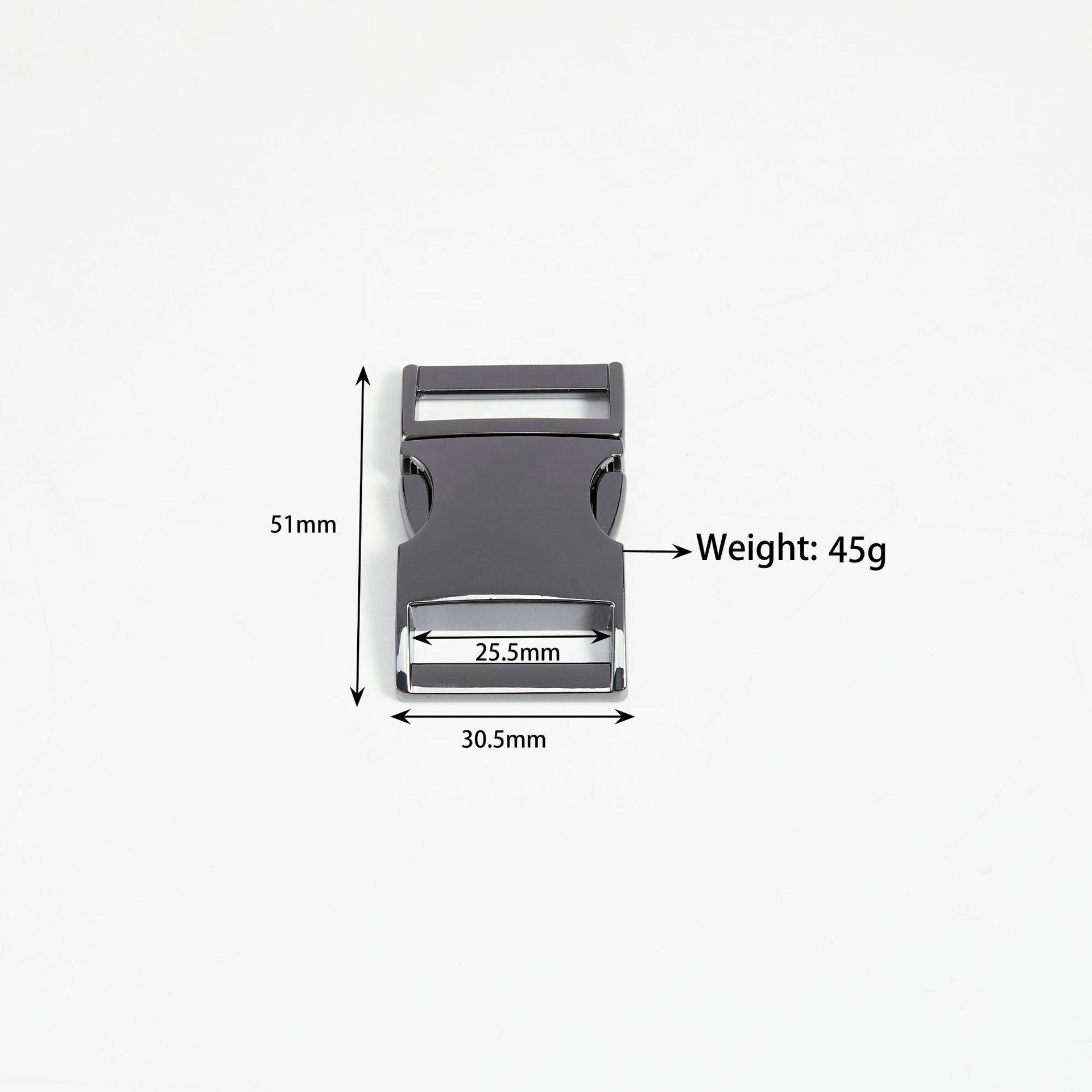 Metal Multi-purpose Buckle Chrome Plated