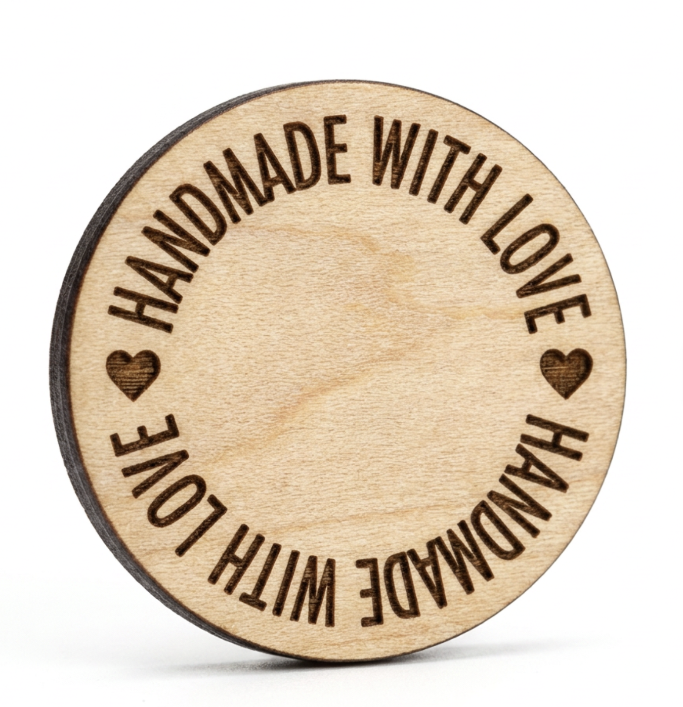 Personalized Eco-Friendly Simple Wooden Buttons for Crafts | Custom Engraved Wood Buttons 15-30mm |