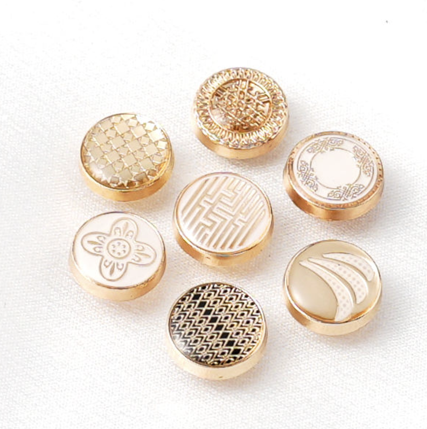 OEM ODM Custom Press Arabic Shirt Button Zinc Alloy Pattern Logo Brand Met